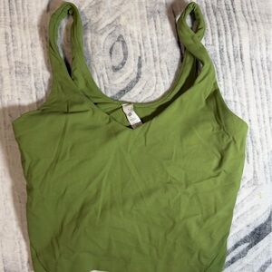 Lululemon Athletica Green Tank Top